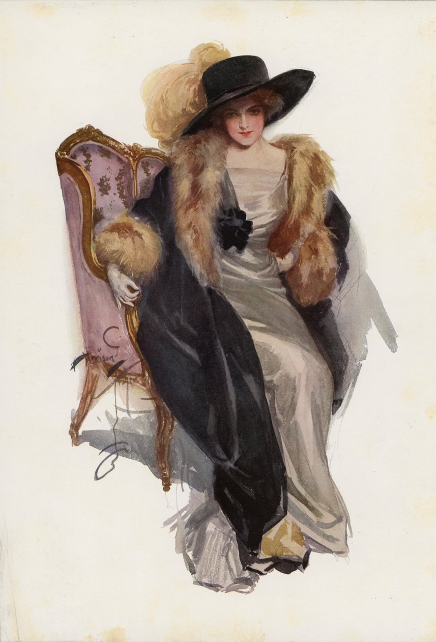 Do poety, z Dulcynei (kolorowa litografia) autorstwa Harrison Fisher
