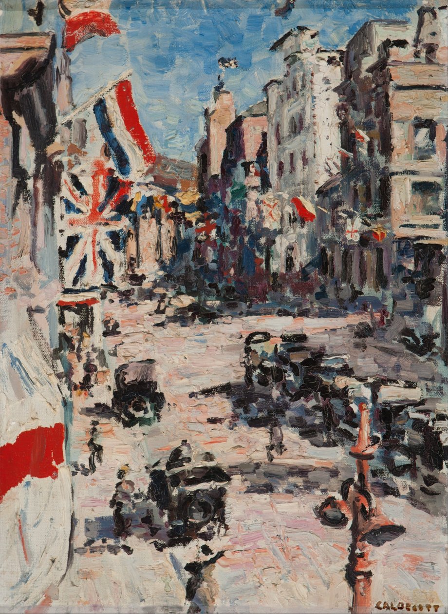 Królewska wizyta 1925 autorstwa Harry Stratford Caldecott
