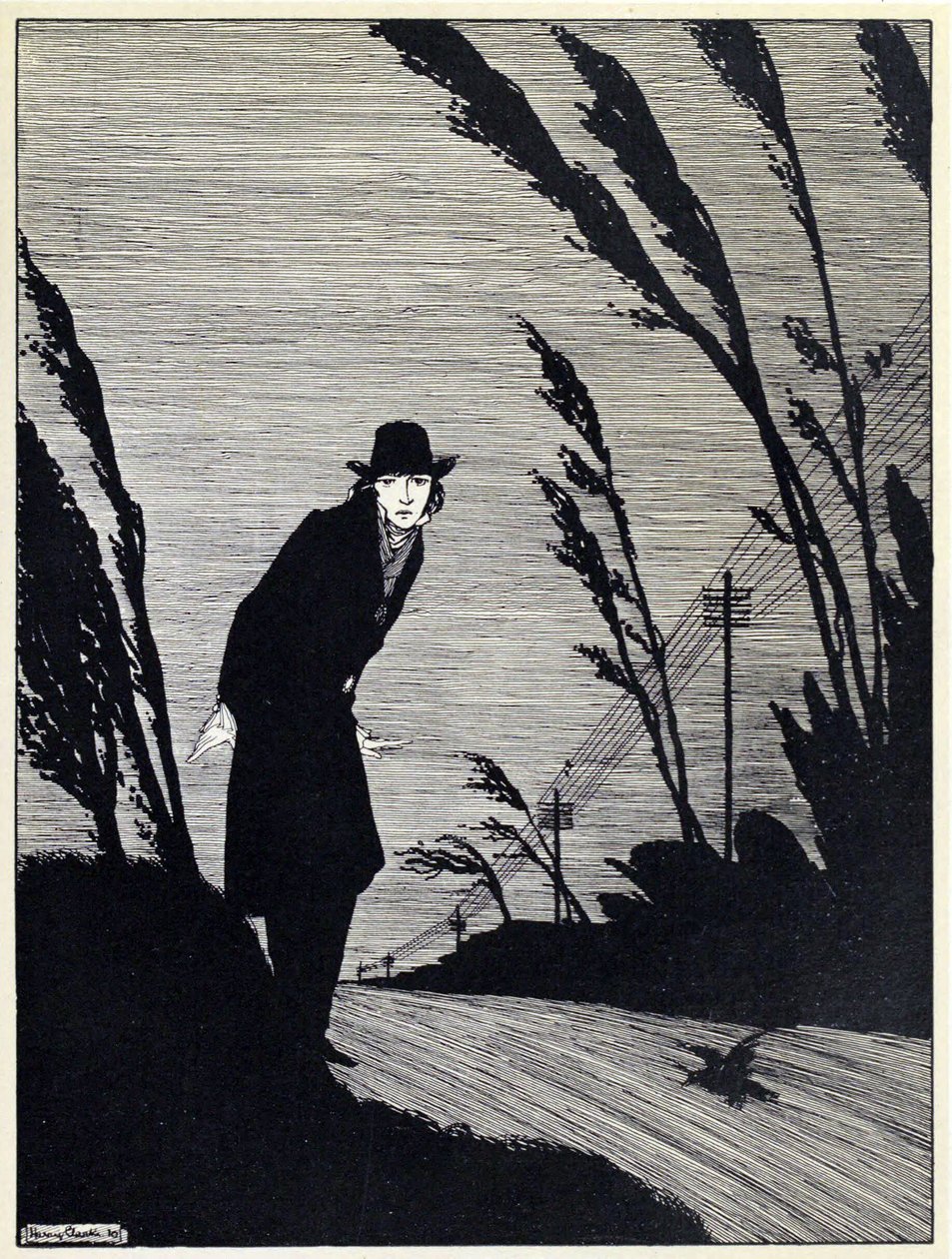 Pośród wszystkich był Cold White Face z pubu The Years at the Spring. 1920 autorstwa Harry Clarke