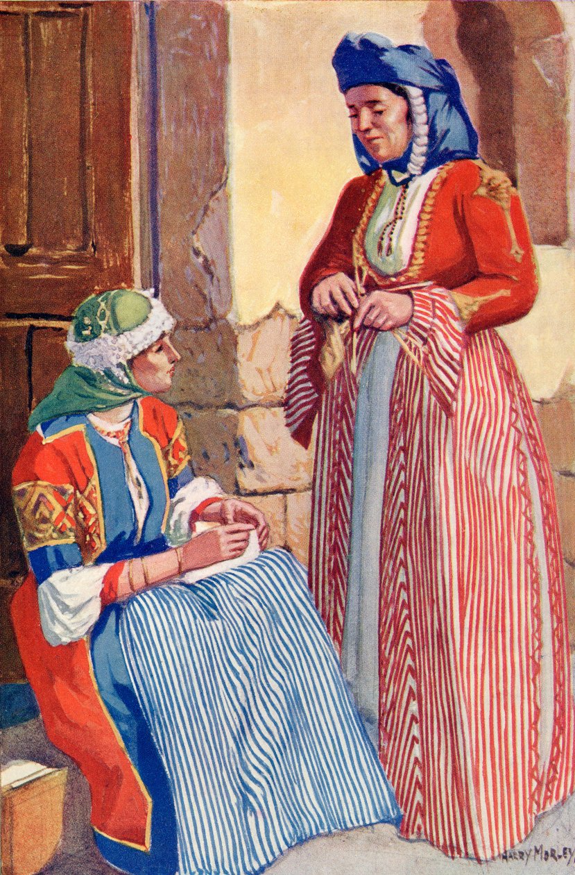 Kobiety z Nazaretu w sukni galowej, ok. 1910 r. autorstwa Harry Morley