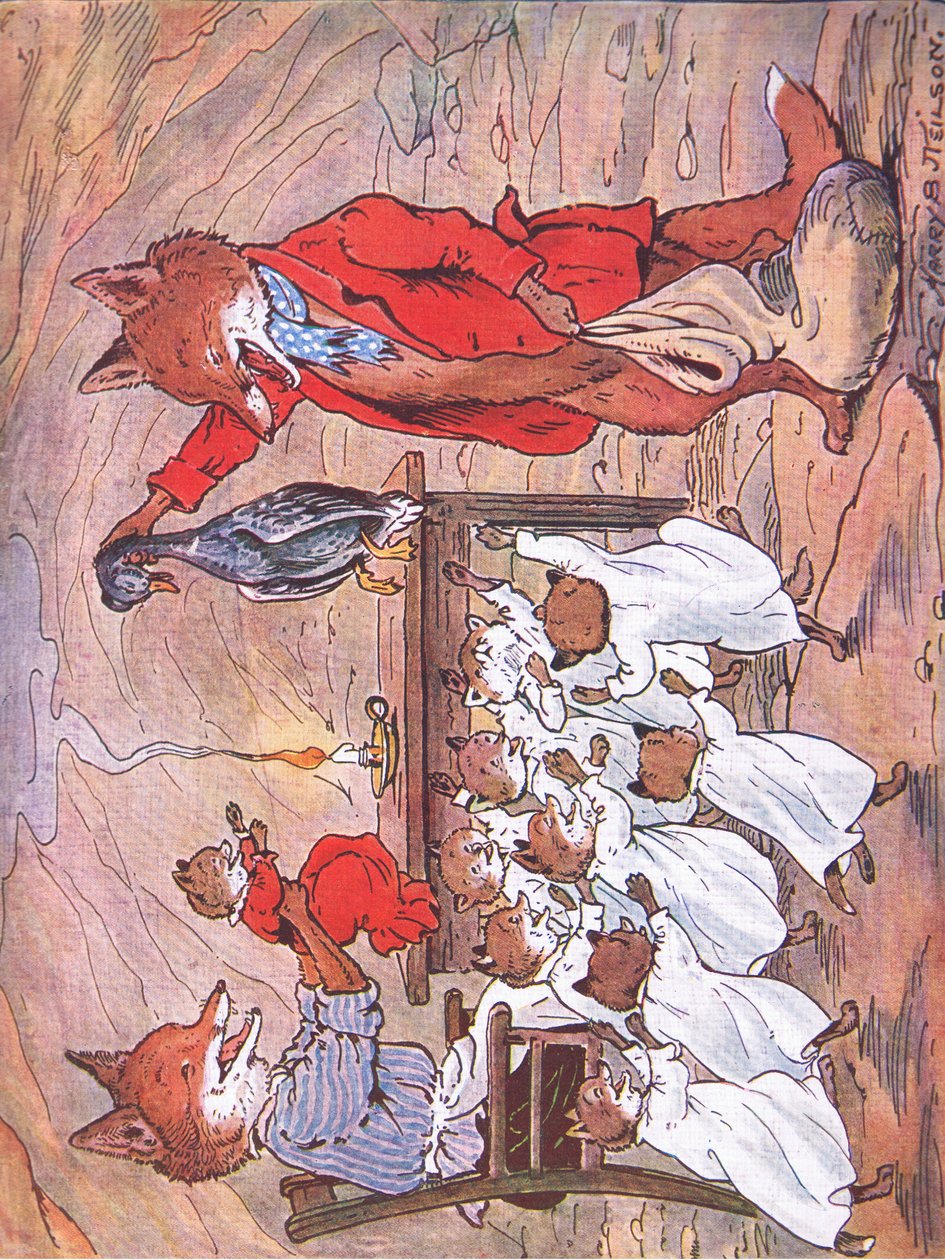 Mówi tutaj: Masz szczęście, oto dobra gruba kaczka., 1920 autorstwa Harry B Neilson