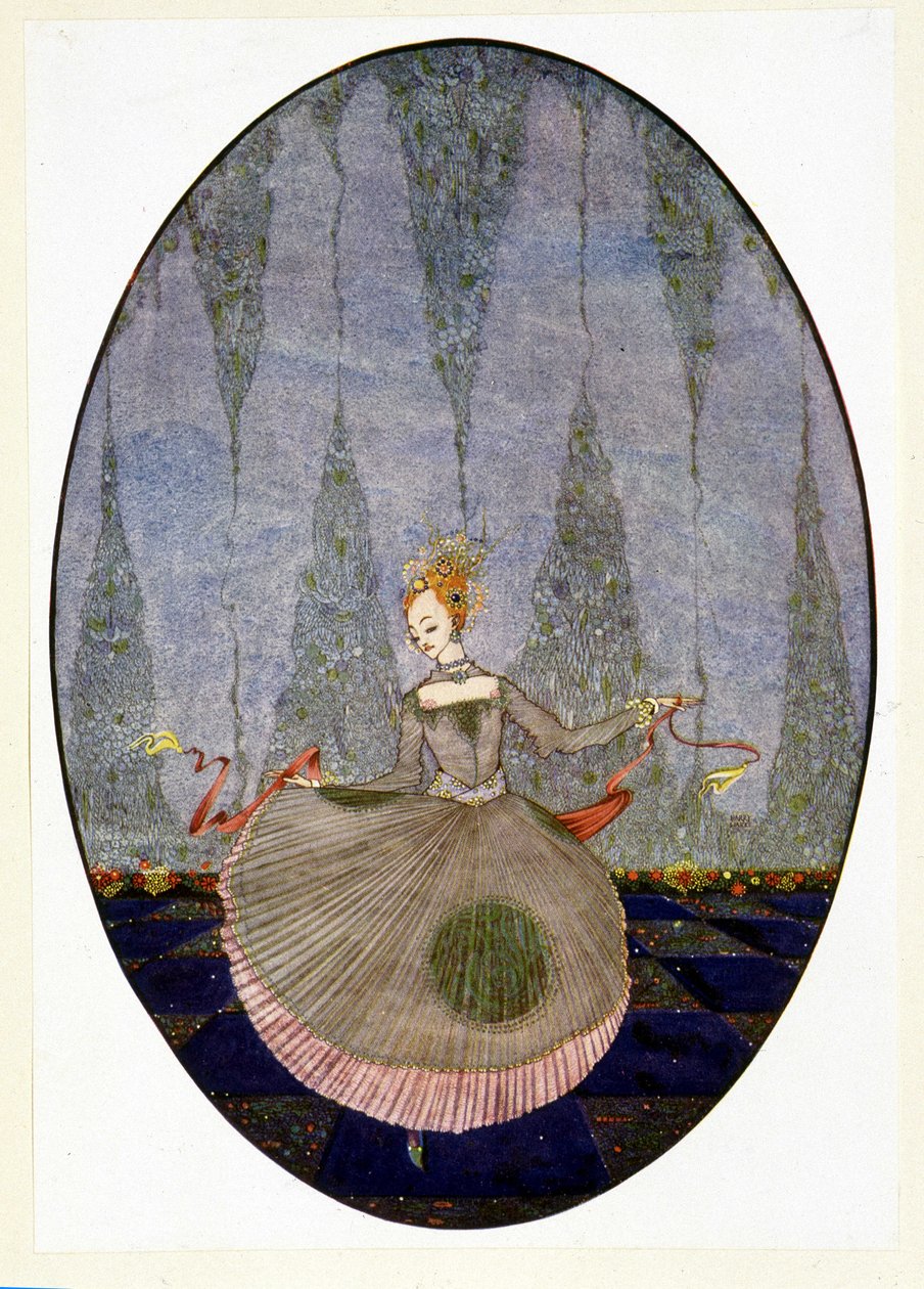 Dançando no chão como ninguém ainda havia dançado - no polimento “A Pequena Sereia” de Andersen autorstwa Harry Clarke