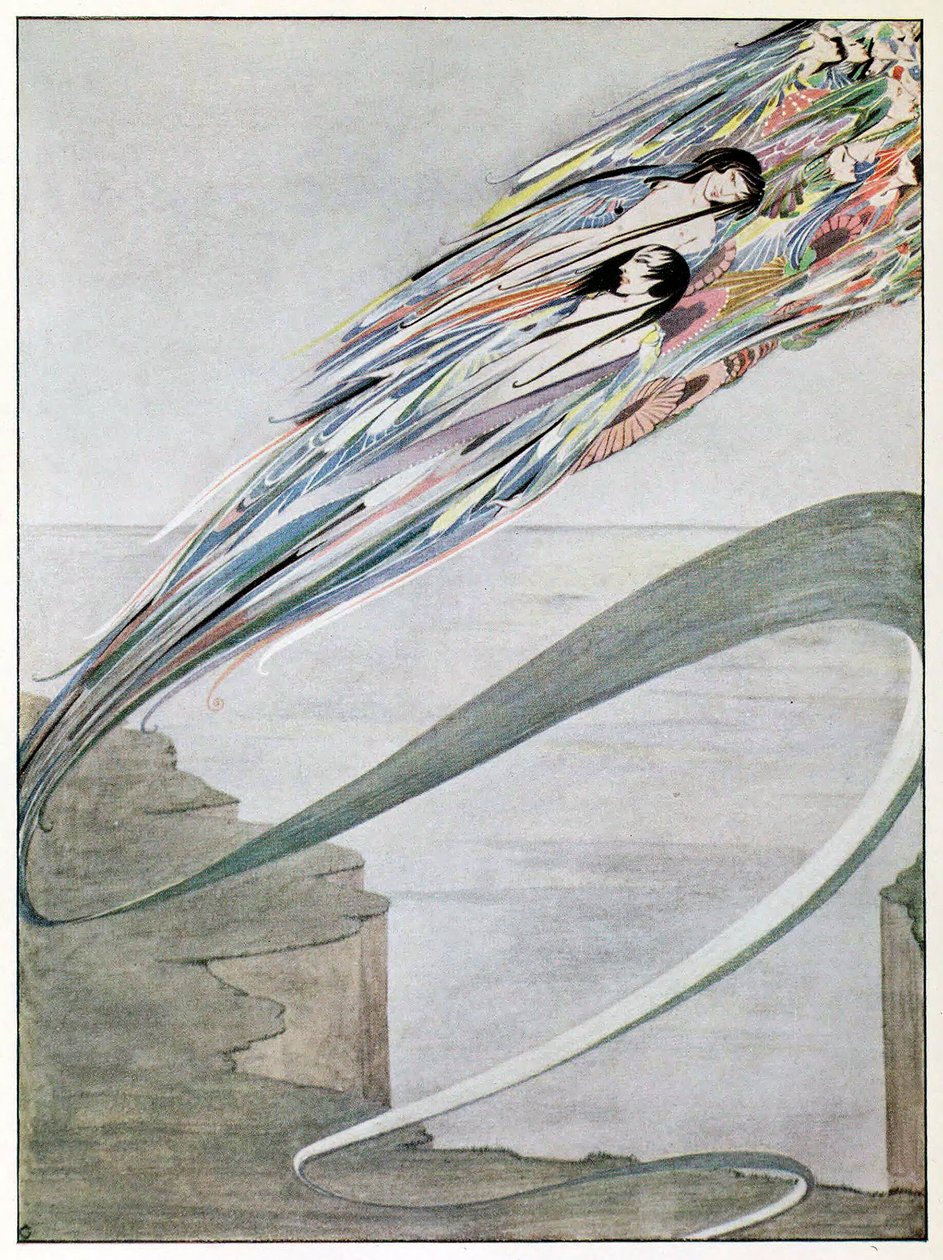 Urodziłem się z tysiąca sztormów i siwy od pędzących deszczów, z Roku na Wiosnę 1920 autorstwa Harry Clarke