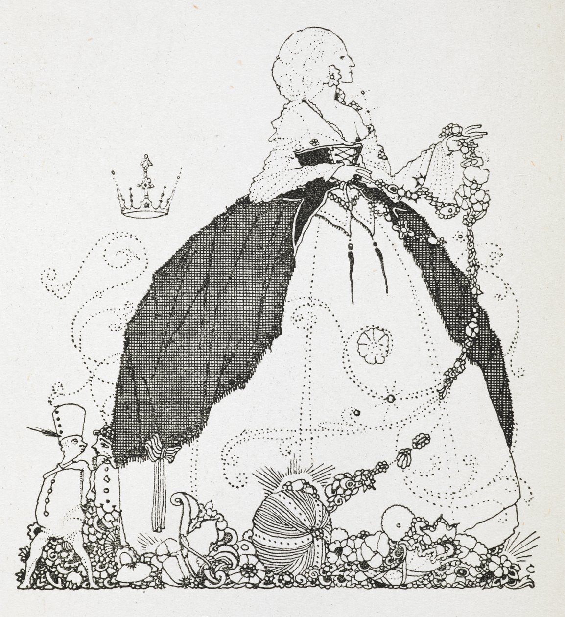 Ilustracja do opowiadania „Wróżka”. autorstwa Harry Clarke