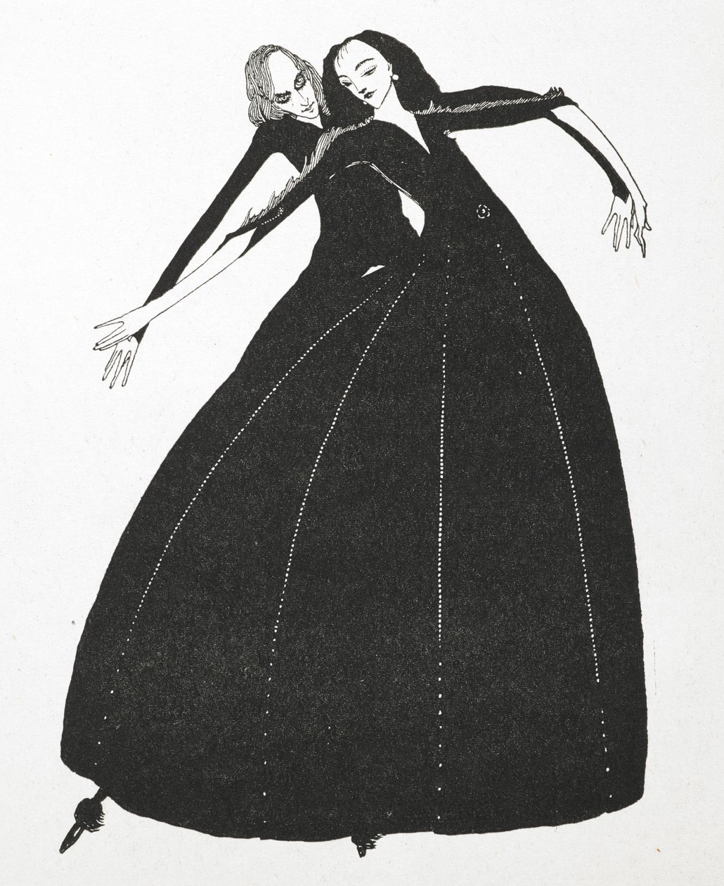 Ilustracja do opowiadania „Śmieszne życzenia”. autorstwa Harry Clarke