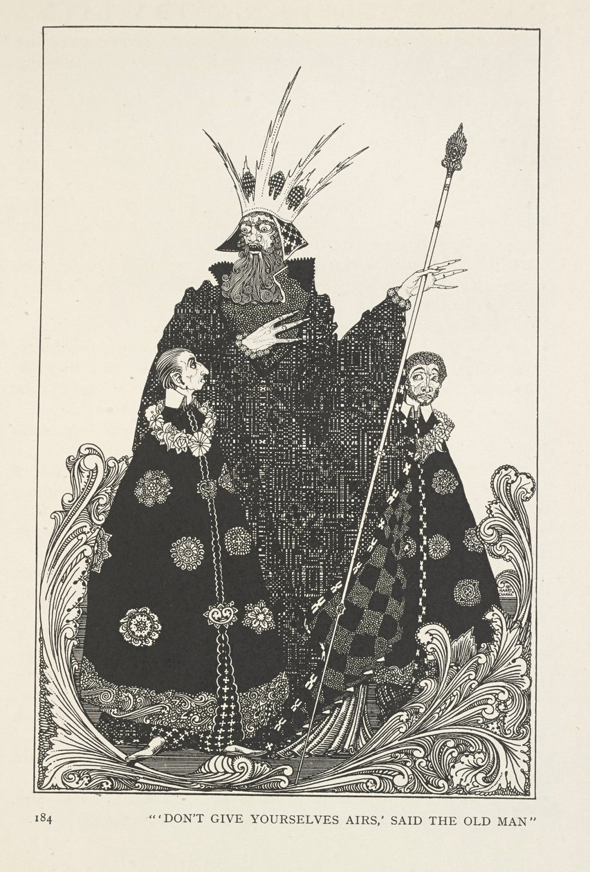 Wzgórze Elfów. „Nie wywyższajcie się” – powiedział starzec. autorstwa Harry Clarke