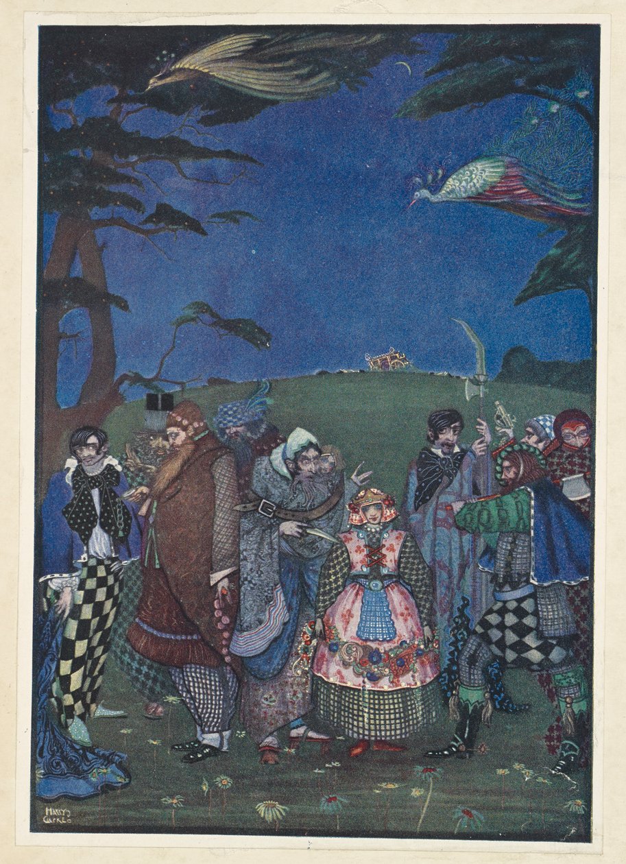 Królowa Śniegu. Jest gruba - jest ładna - karmi się ją pestkami orzechów! autorstwa Harry Clarke