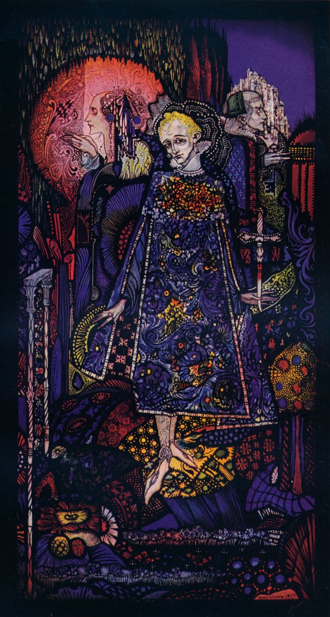 Pieśń Szalonego Księcia, c1917 autorstwa Harry Clarke