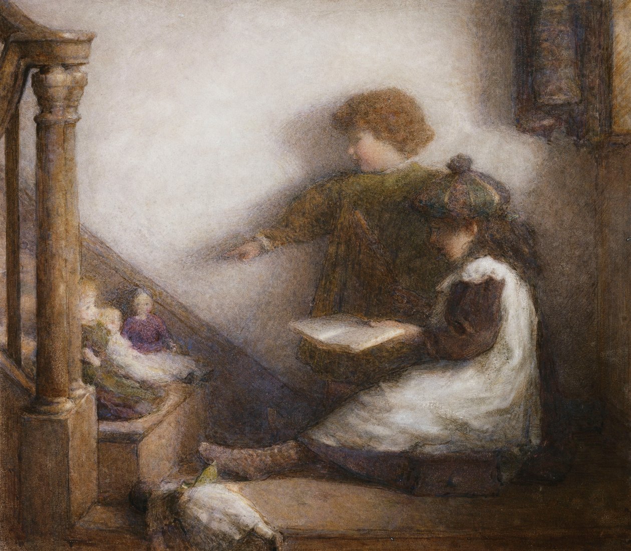Młoda Mistrzyni Szkoły i Jej Asystent autorstwa Harry E. Jones