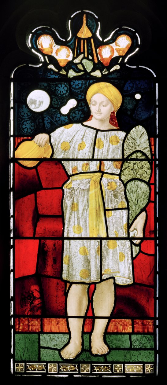 Alnwick, St Michael & St Paul, James Powell & Sons, Harry Wooldridge, żydowskie świętowanie, 1877 autorstwa Harry Ellis Wooldridge