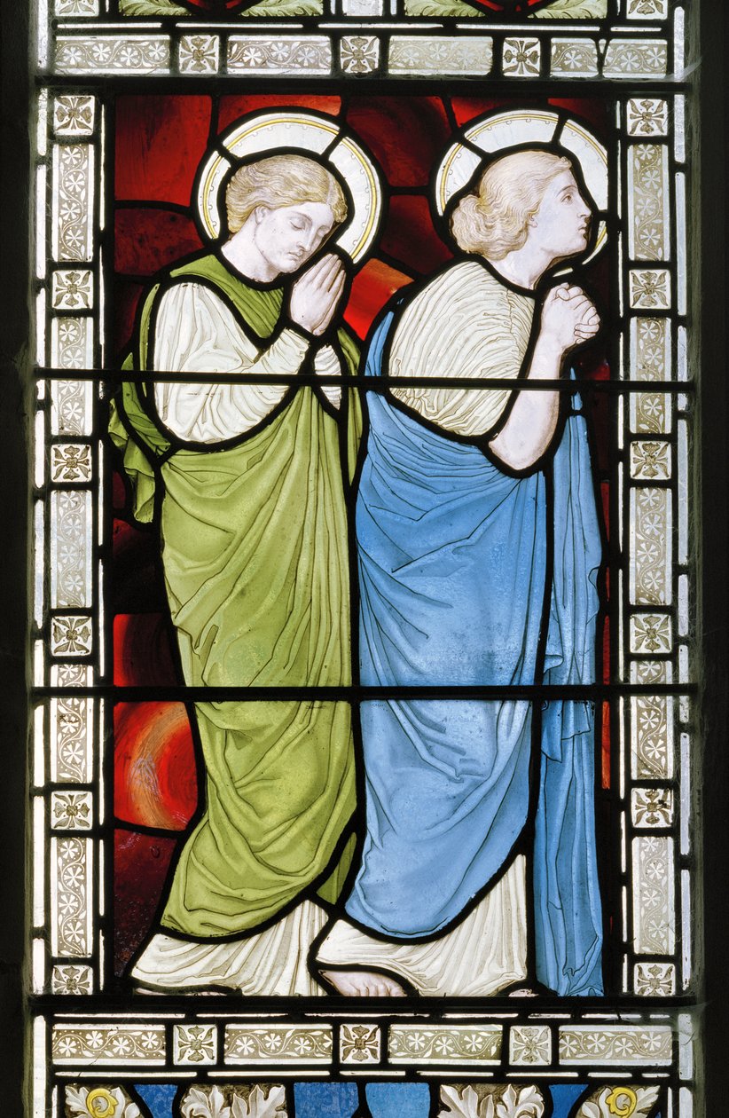 Panel boczny Ukrzyżowanie, okno wschodnie, 1872 (witraż) autorstwa Harry Ellis Wooldridge