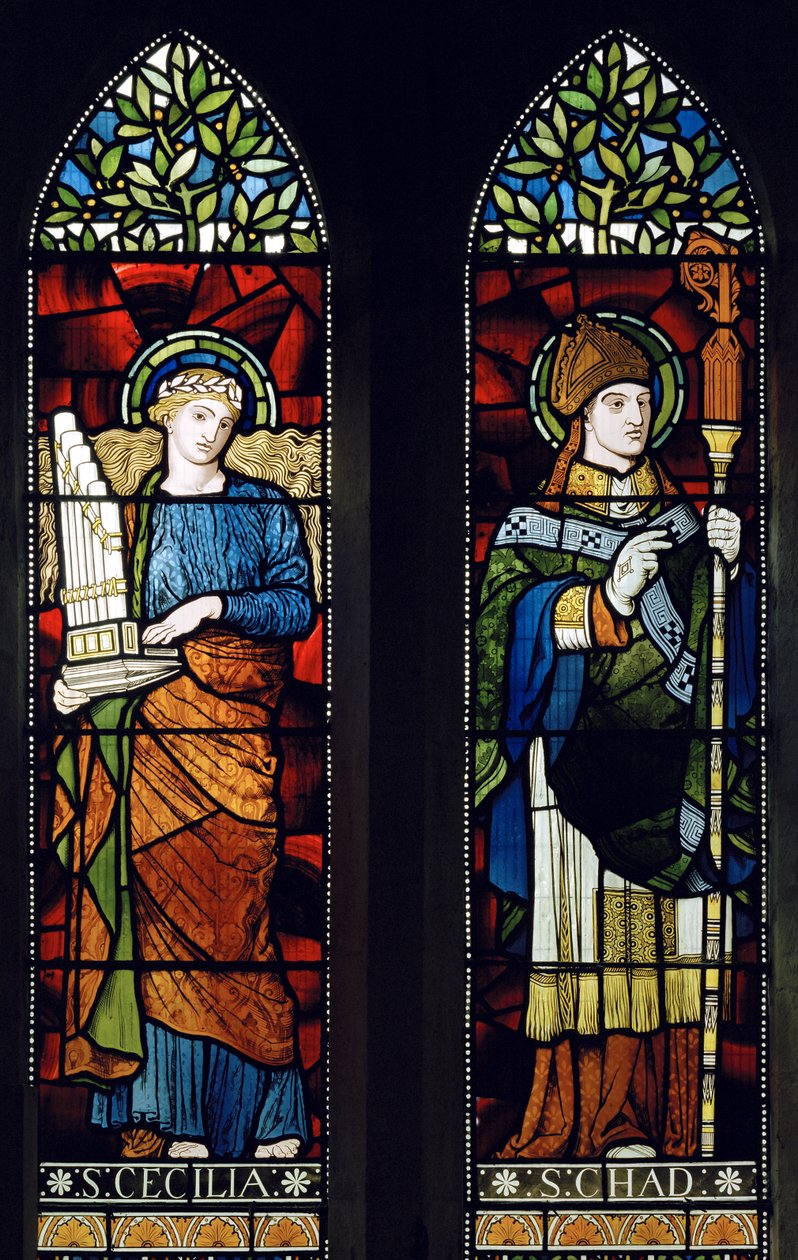 Thursford, St Andrew, James Powell & Sons, Harry Wooldridge, St Cecilia & St Chad, 1873 autorstwa Harry Ellis Wooldridge