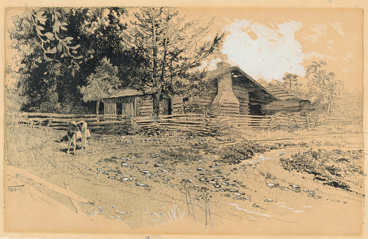 Farma Snodgrass, Chickamauga autorstwa Harry Fenn