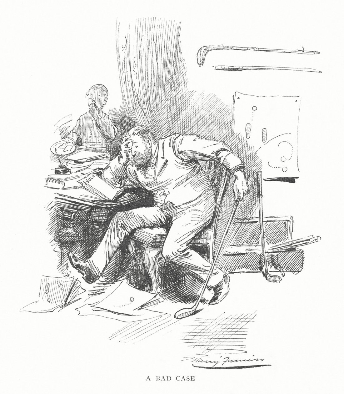Golf: zły przypadek (litos) autorstwa Harry Furniss