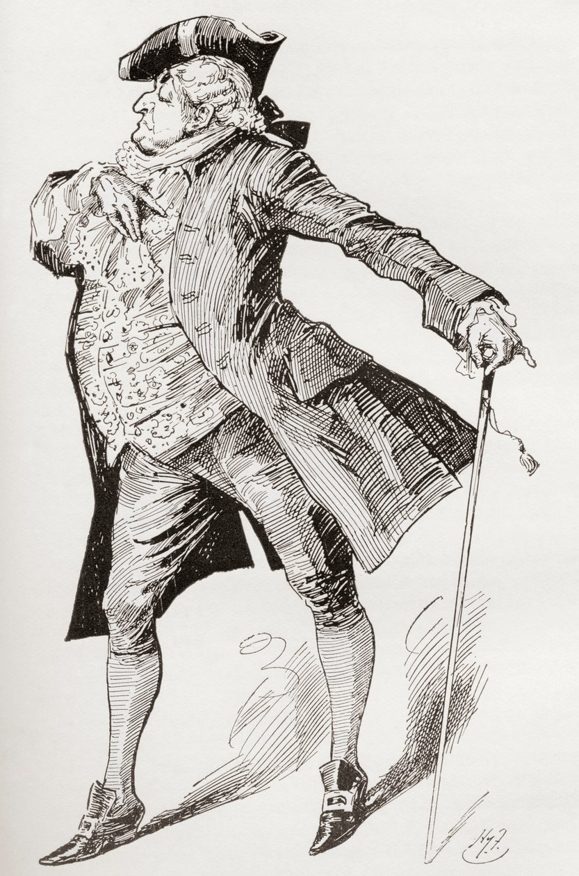 Ilustracja do powieści Karola Dickensa Opowieść o dwóch miastach autorstwa Harry Furniss