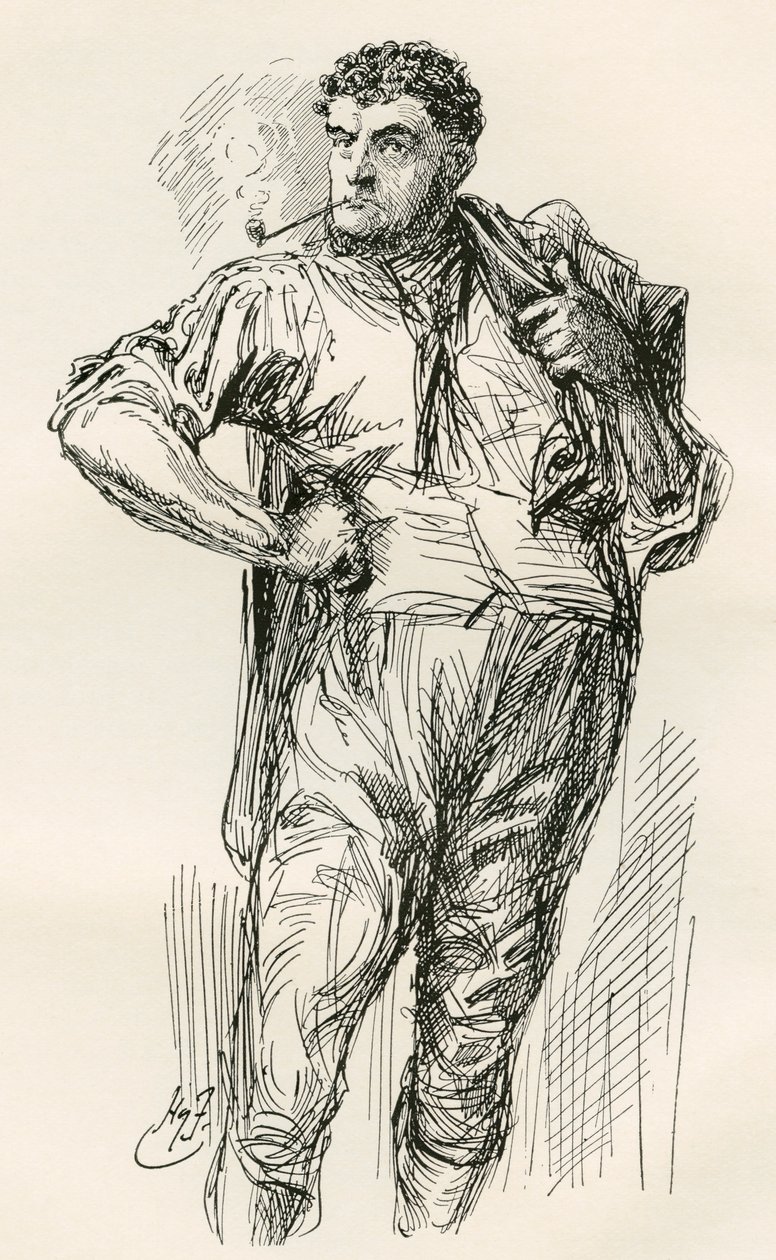 Ilustracja do powieści Karola Dickensa Opowieść o dwóch miastach autorstwa Harry Furniss