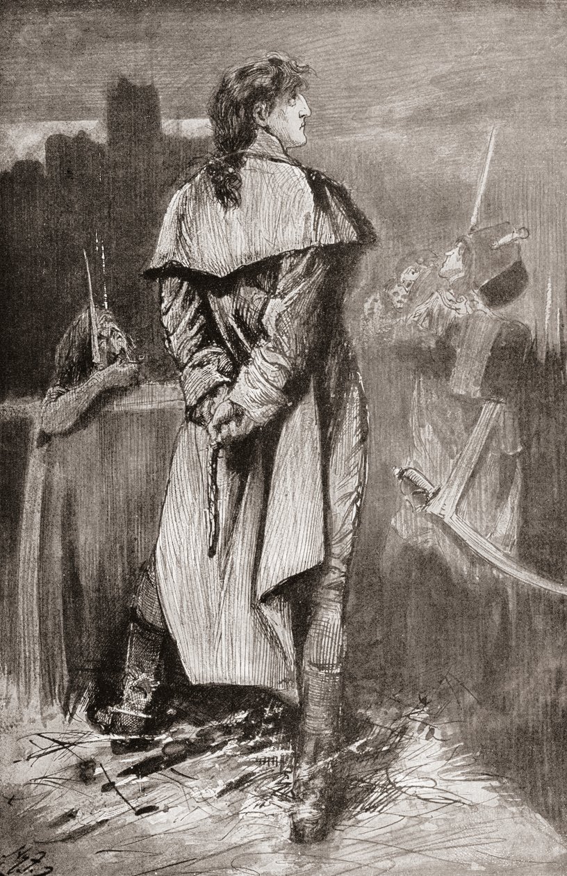 Ilustracja do powieści Karola Dickensa Opowieść o dwóch miastach autorstwa Harry Furniss