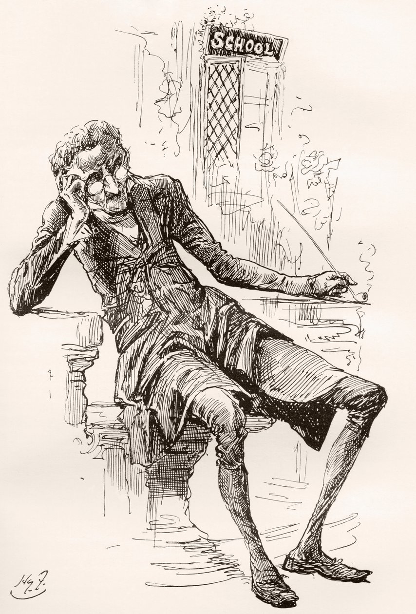 Ilustracja do The Old Curiosity Shop Charlesa Dickensa autorstwa Harry Furniss