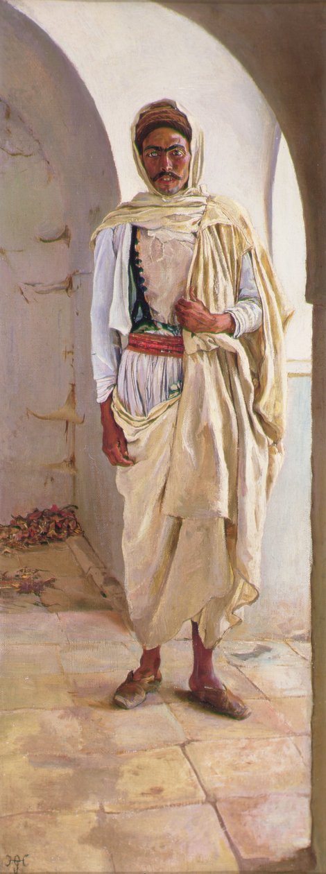 Berber z południowego Tunisu, c.1898 (olej na płótnie) autorstwa Harry Hamilton Johnston