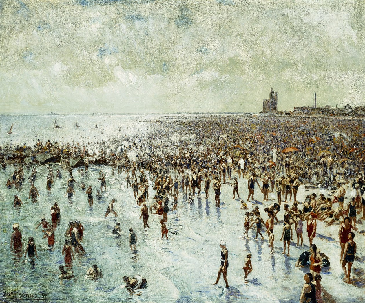Letnie popołudnie na Coney Island autorstwa Harry Herman Roseland
