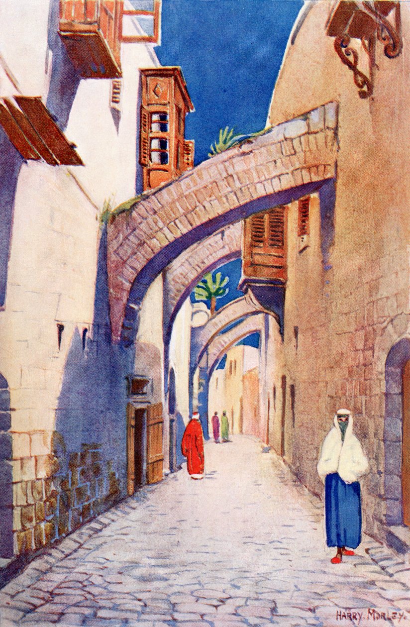Via Dolorosa, Jerozolima, Palestyna, ok. 1910 r., z A Book of Modern Palestine Richarda Penlake