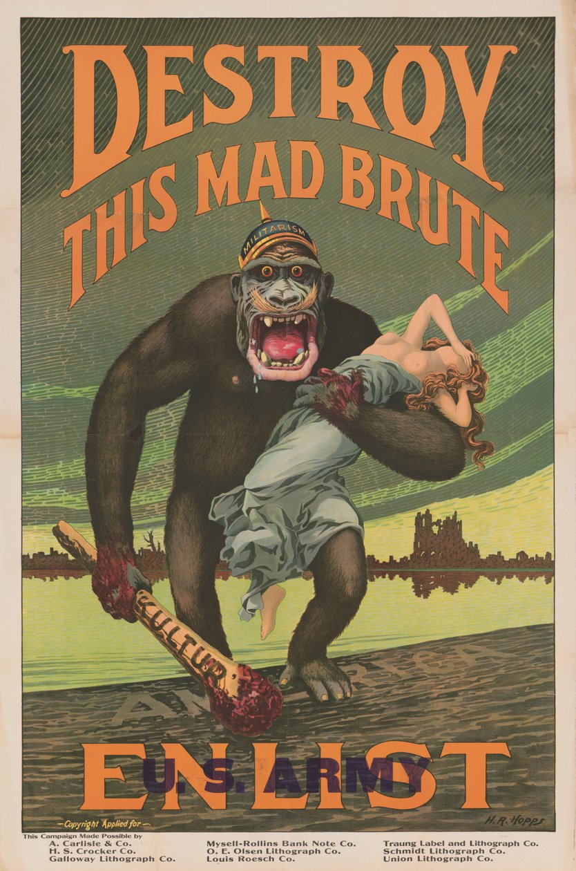 Zniszcz tego Mad Brute Enlist – Armia USA autorstwa Harry R. Hopps