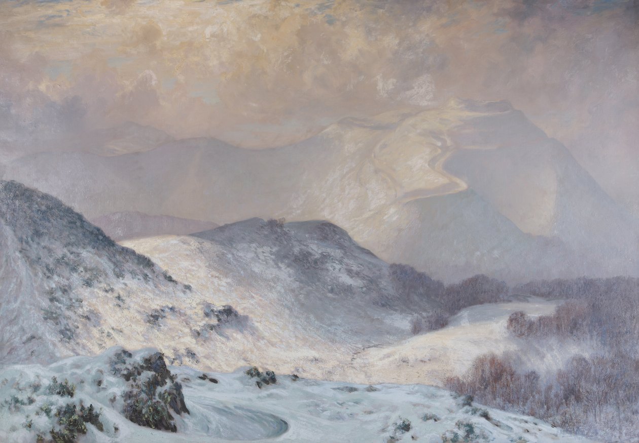 Zima w Malvern, Worcestershire autorstwa Harry William Adams