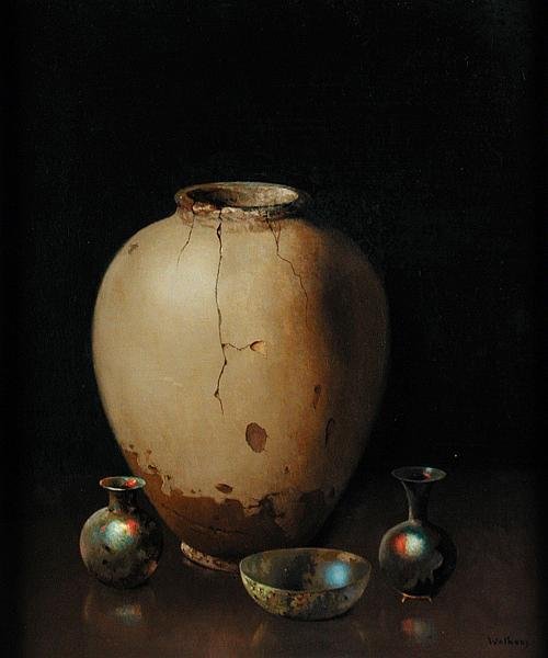 Słój (olej na płótnie) autorstwa Harry Wilson Watrous