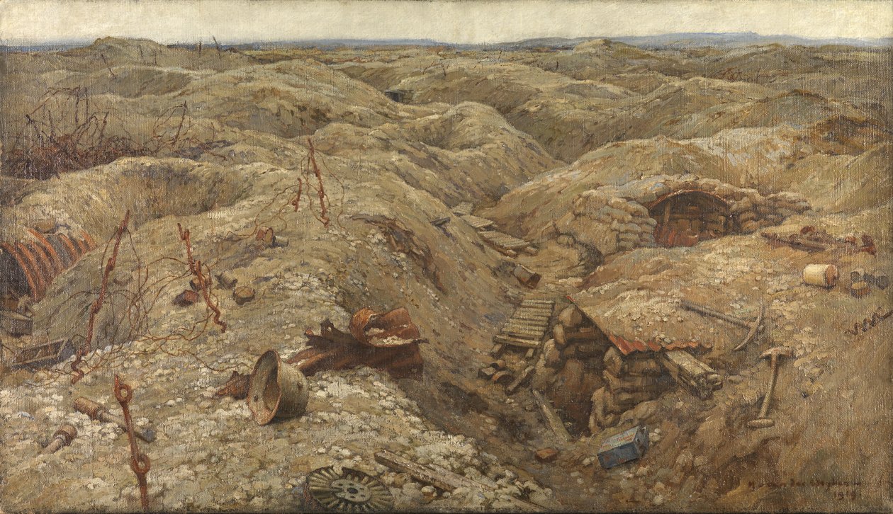 Desolation - Okopy na północ od Lens autorstwa Harry van der Weyden