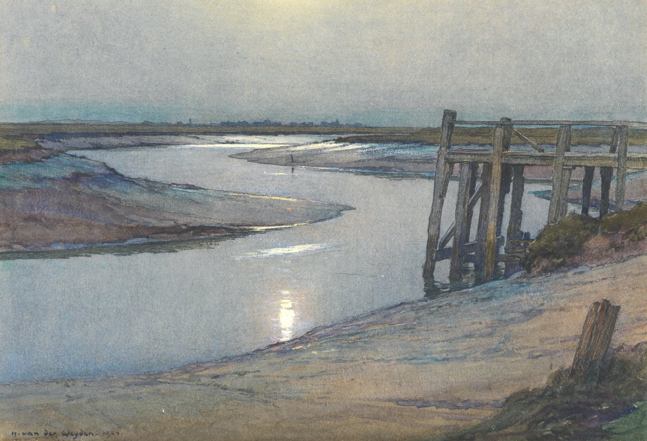 Światło księżyca - żyto autorstwa Harry van der Weyden