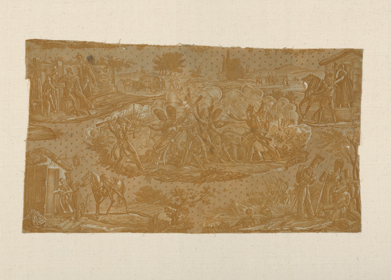 Cambronne w Waterloo (tkanina meblowa) autorstwa Hartmann et Fils