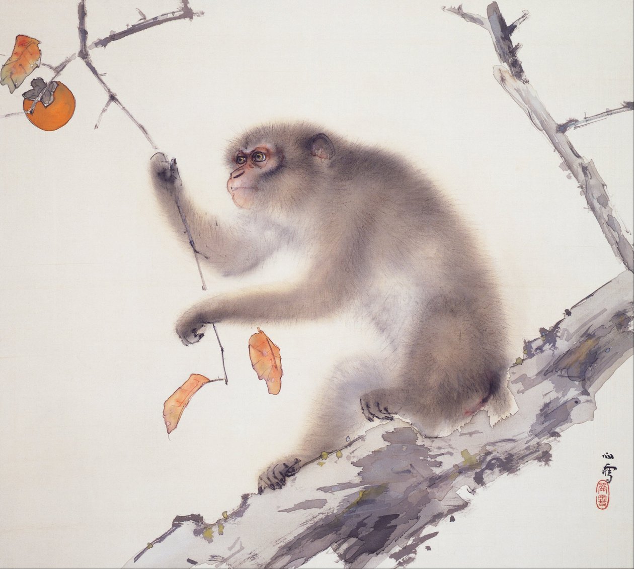 Małpa autorstwa Hashimoto Kansetsu