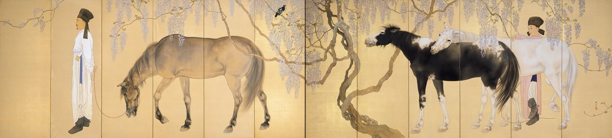 Odwiedzanie pustelnika autorstwa Hashimoto Kansetsu