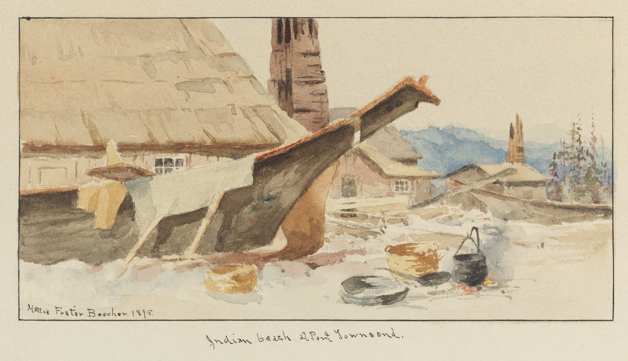 Indyjska plaża w Port Townsend autorstwa Hattie Foster Beecher