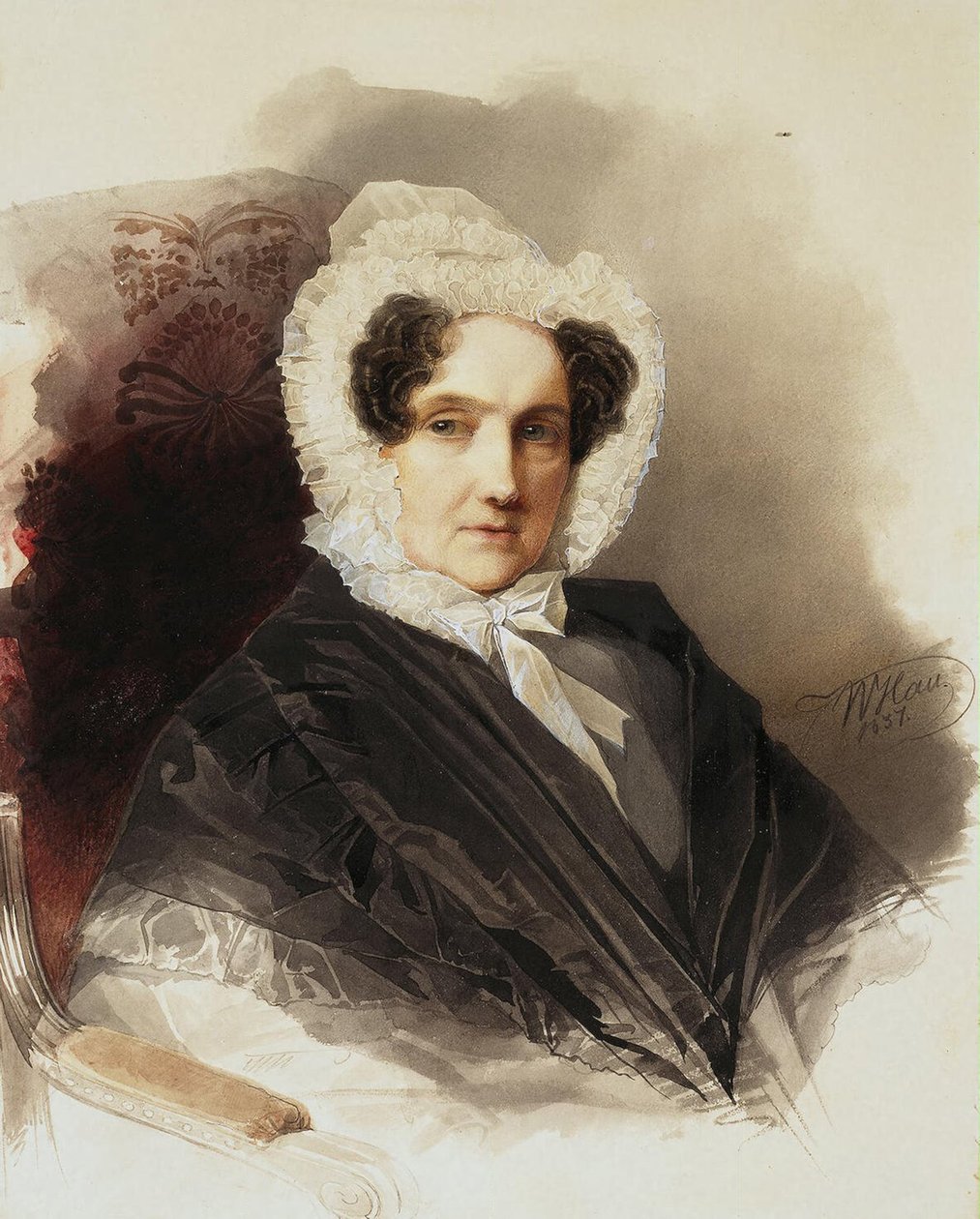 Portret hrabiny Anny Władimirownej Bobrinskiej 1769-1846, 1837 autorstwa Hau