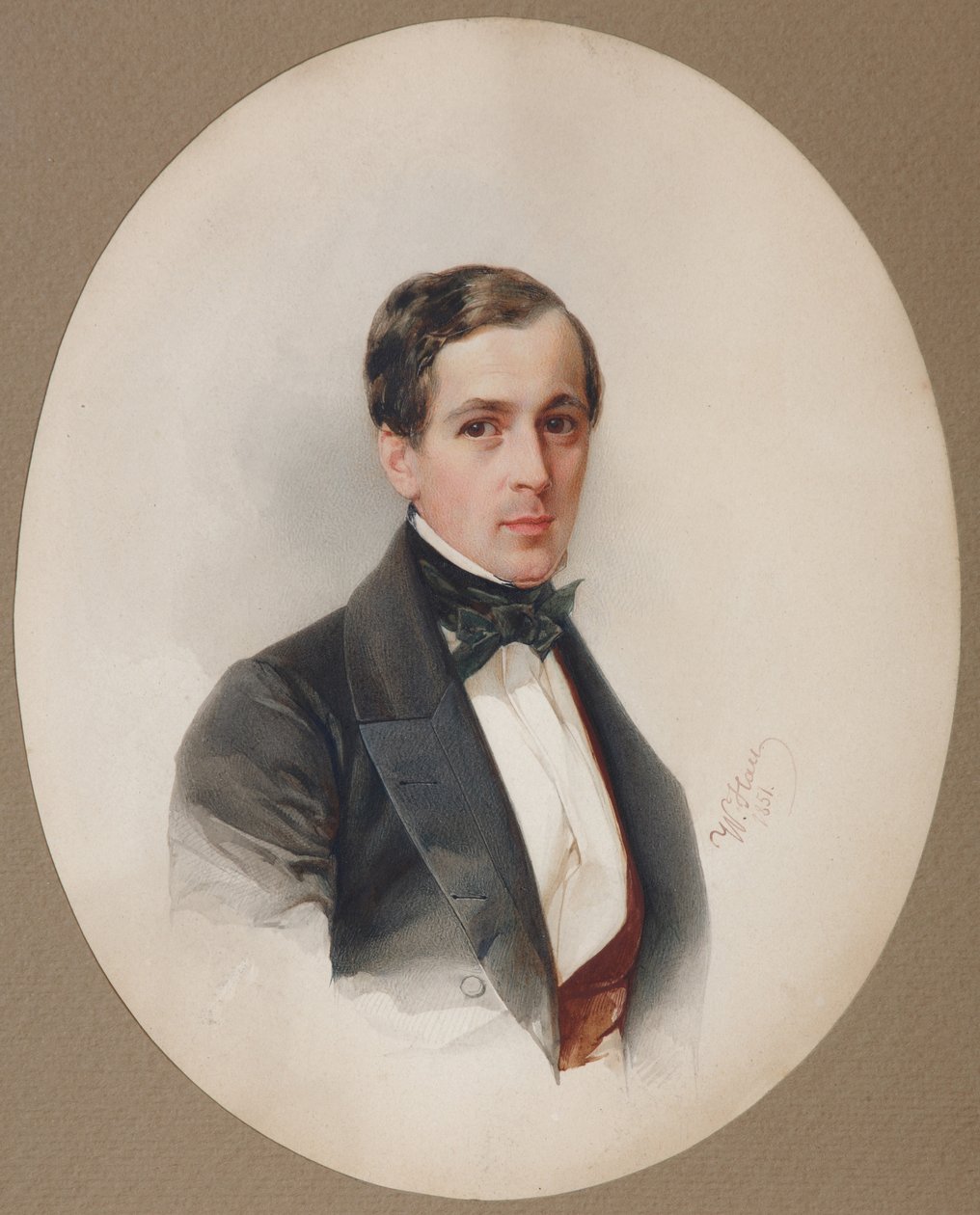 Portret Fiodora Nikołajewicza Chelishcheva 1811-1881, 1851 autorstwa Hau
