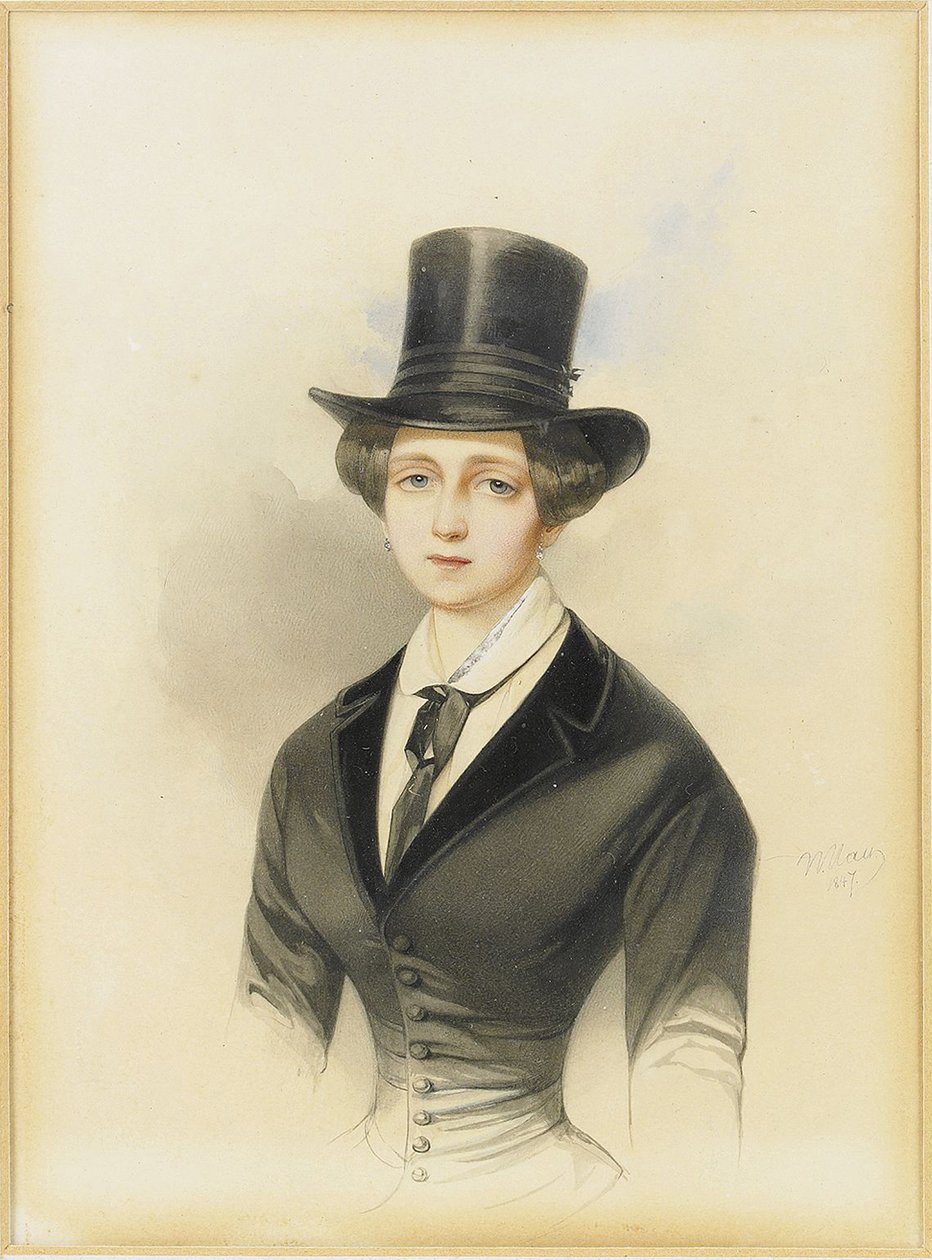 Portret wielkiej księżnej Katarzyny Michajłowej Rosji 1827-1894, 1847 autorstwa Hau