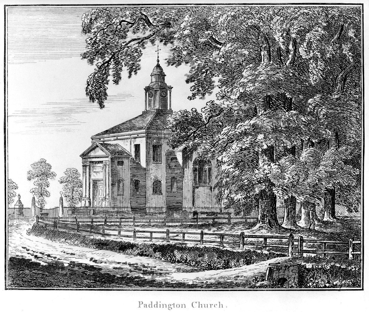 Kościół Paddington, 1795 autorstwa Haynes King