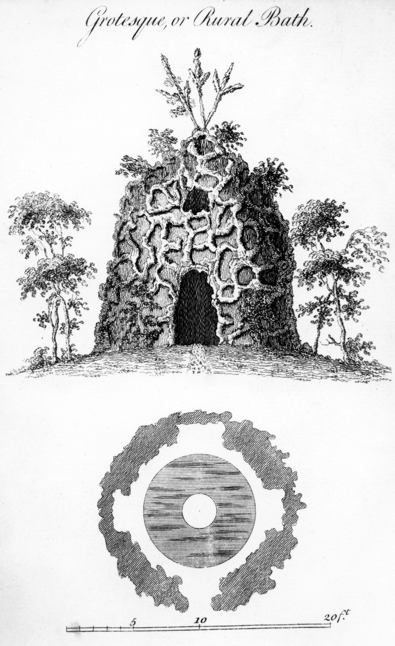 Groteskowa lub wiejska kąpiel — William Wright, 1762 autorstwa Haynes King