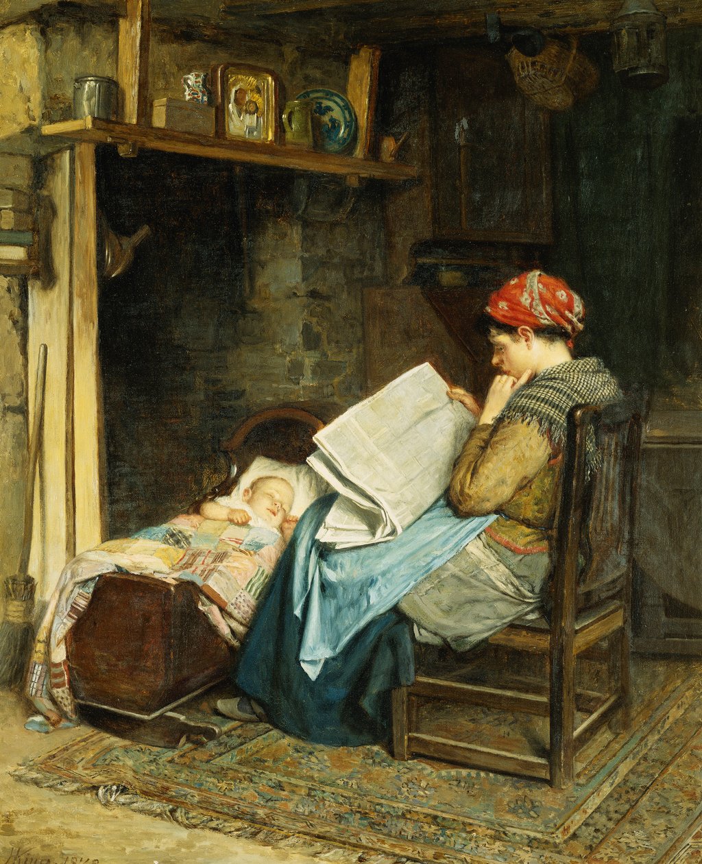 Poranna gazeta, 1878 autorstwa Haynes King