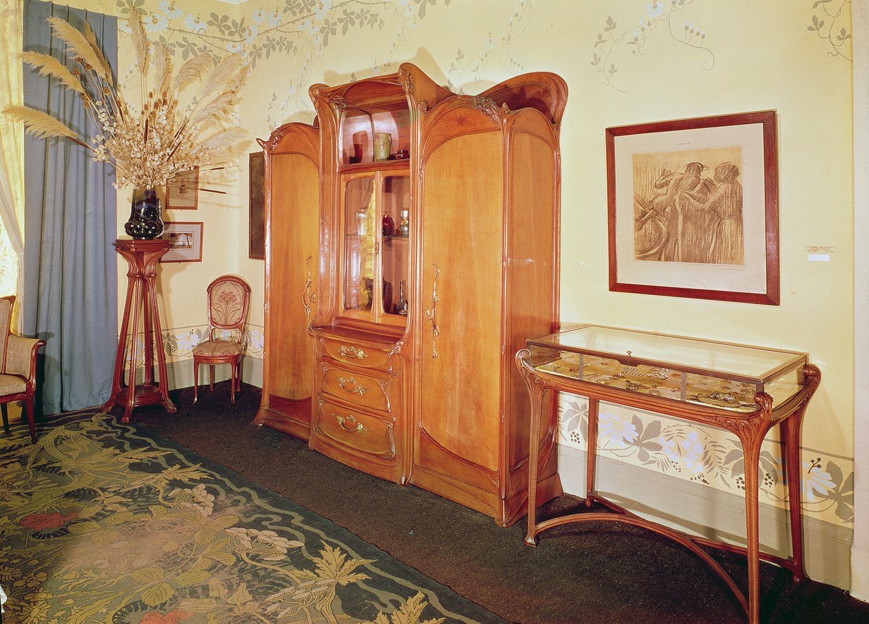Sypialnia w stylu secesyjnym, ok. 1900 autorstwa Hector Guimard