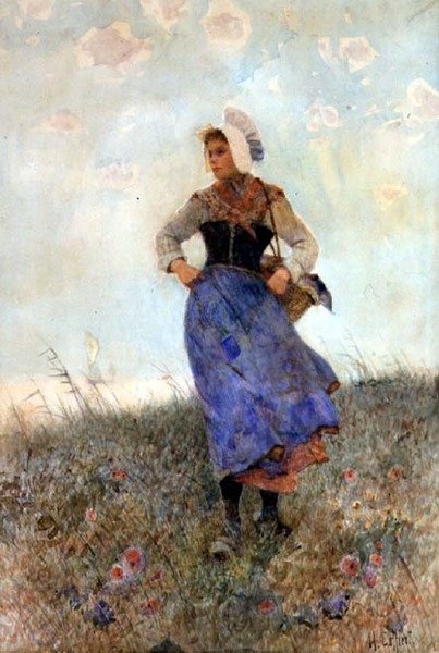 Bretońska rybaczka autorstwa Hector Caffieri