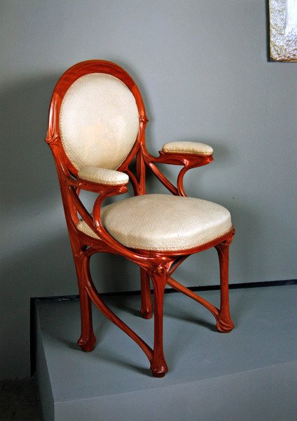 Krzesło, ok.1898 (orzech) autorstwa Hector Guimard