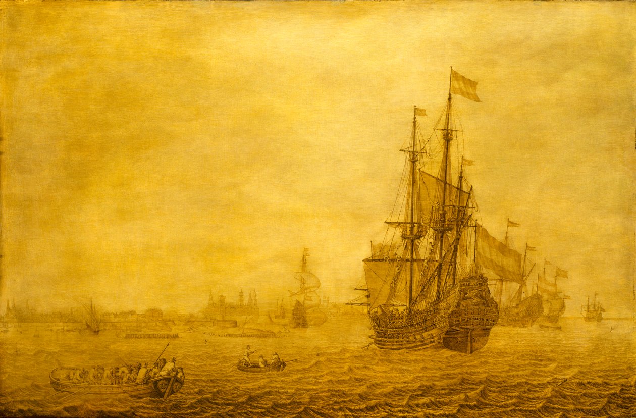 Holenderski statek Eendracht autorstwa Heerman Witmont