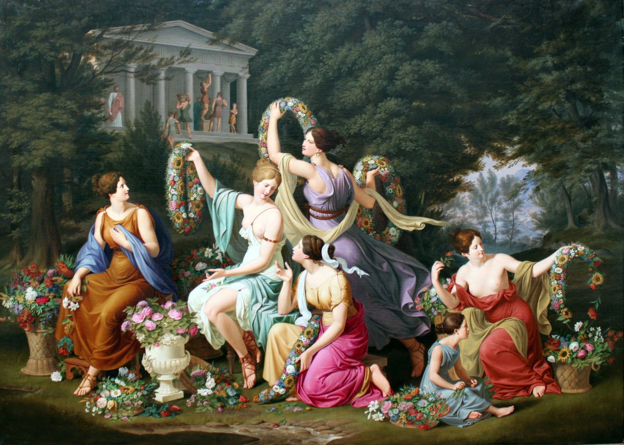 Wieńce autorstwa Heinrich Anton Dahling