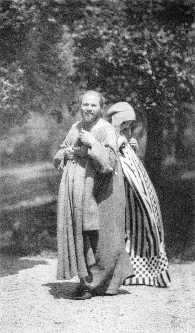 Gustav Klimt i Emilie Flöge autorstwa Heinrich Böhler