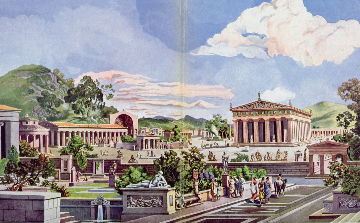 Olimpia w epoce klasycznej, 1914 _ autorstwa Heinrich Gaertner