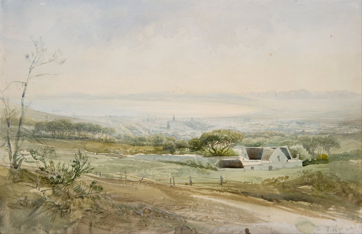 Kapsztad od szczytu ulicy Kloof autorstwa Heinrich Hermann