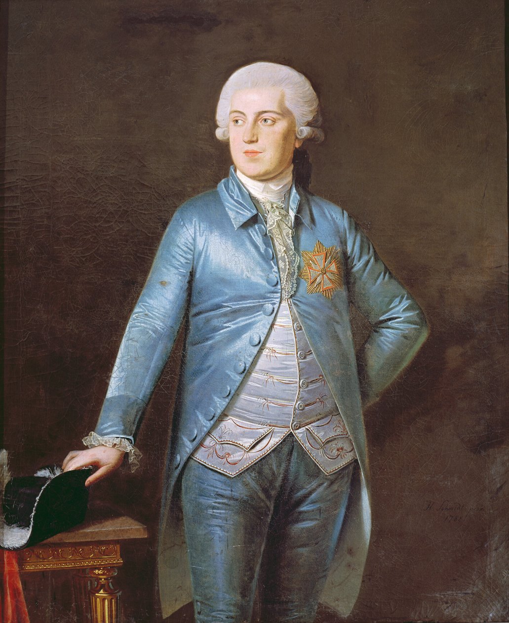 Chrześcijanin VII (1749-1808) 1788 autorstwa Heinrich Schmidt