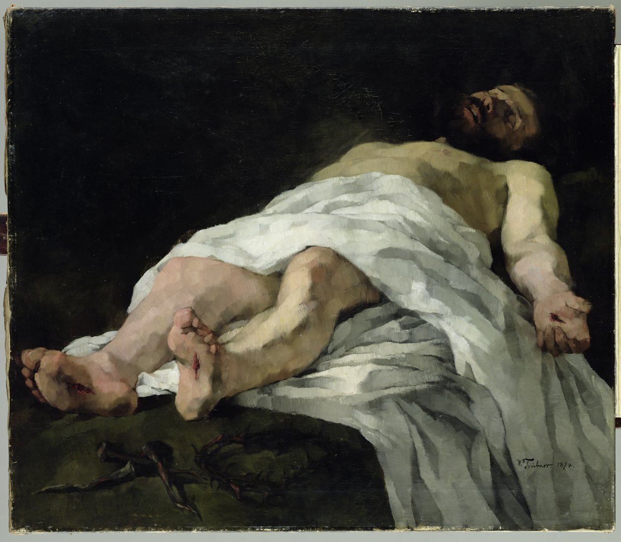Chrystus zdjęty z krzyża, 1874 autorstwa Heinrich Wilhelm Truebner